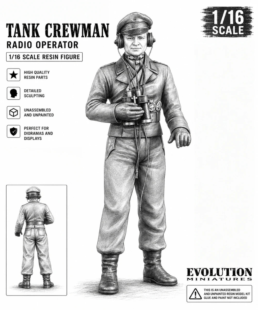 1/16 Casting Resin Model Assembly Kit, GK， Resin Character Commander Model, Unpainted