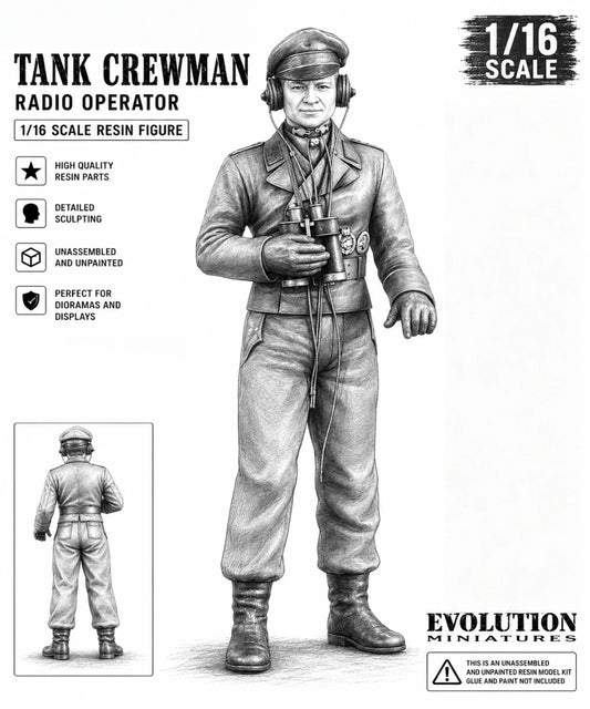 1/16 Casting Resin Model Assembly Kit, GK， Resin Character Commander Model, Unpainted