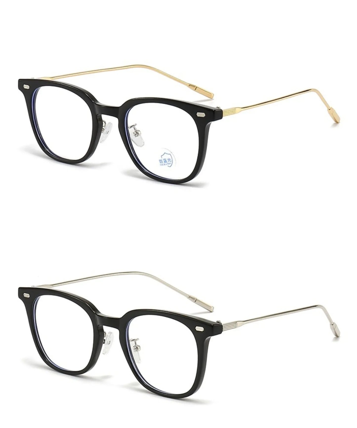 Korean Fashion Glasses Brown Anti Blue Light Glasses Women's Clear Anti Radiation Filter Glasses