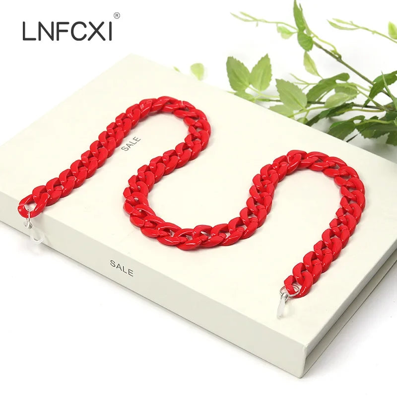 JNPCXI Fashion Acrylic Sunglasses Chains Lanyard Women Men Anti-slip Reading Glasses Chain Cord Neck Strap Rope Fast Shipping