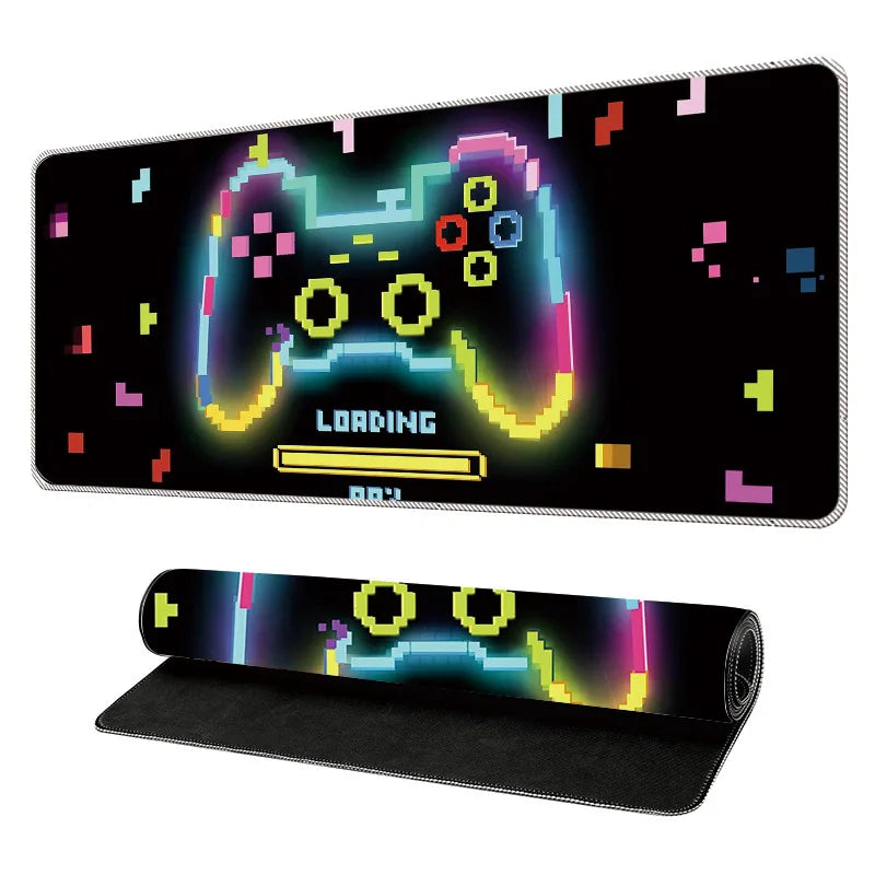 Mouse Pad, Desk Cover Mat, Full Desk Large Mousepad, Anti-Slip Smooth Surface XXL Computer Pad with Stitched Edges for Desktop