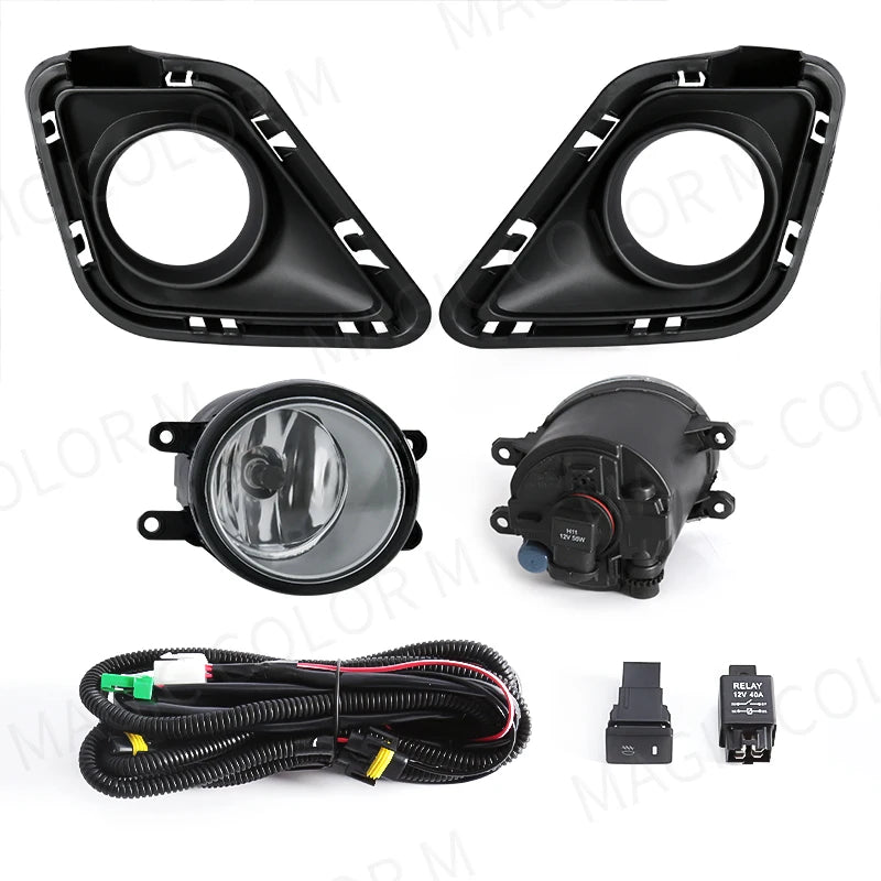 For Toyota Ractis 2010 2011 2012 2013 2014 Led Fog Lamp Angel Eyes DRL Daytime Running Light Yellow White Blue Red Waterproof