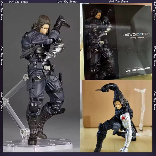 Kaiyodo Revoltech Yamaguchi Winter Soldier Bucky Barnes Captain America Figures