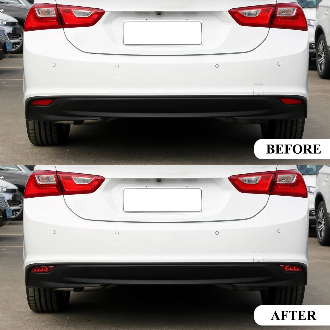 For Chevrolet Malibu XL 2016 2017 2018 LED Rear Bumper Reflector Lights Warning Brake Dynamic Turn Signal Car Accessories 12V