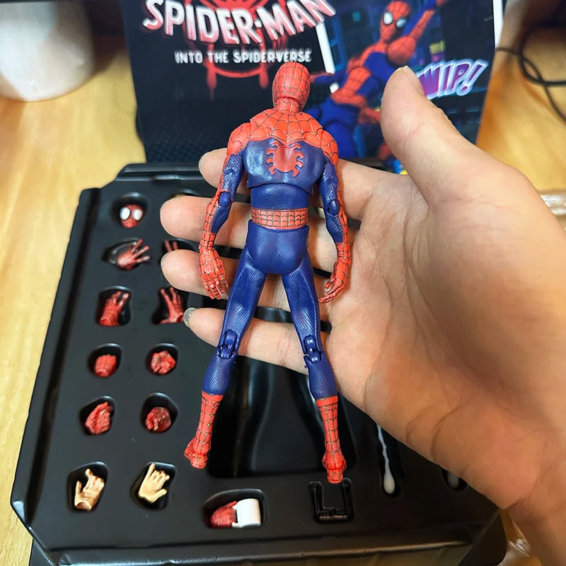Miles Sentinel Peter Parker Sv Spider Verse Noir Action Figures PVC Collects 01