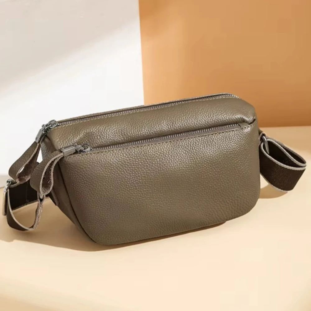 High Quality Cow Leather Handbag Multilayer Women Bag Luxury Genuine Leather Shoulder Crossbody Bag Female New Ladies Tote Sac