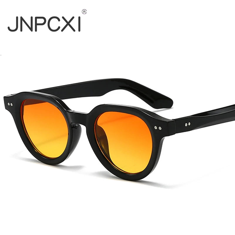 JNPCXI New Fashion Sunglasses Men Women Brand Designer Rives Casual Travel Sun Shades UV400 Suitable Oval Glasses