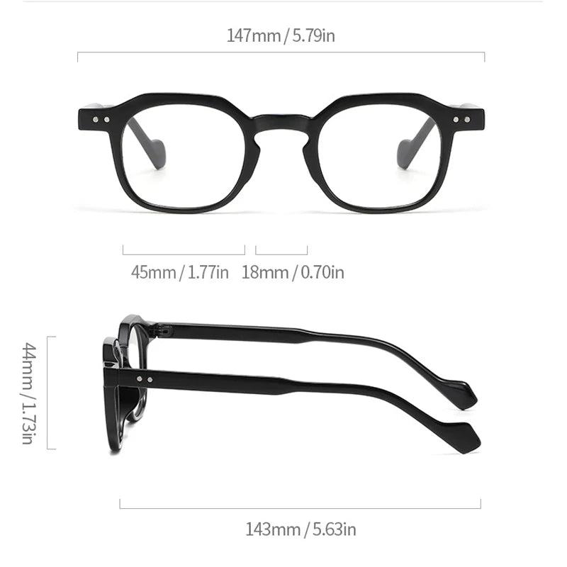 JNPCXI New Retro Small Square Men Glasses Frame Fashion Punk Eyewear Clear Anti-Blu-Ray Women Optical Frame Computer