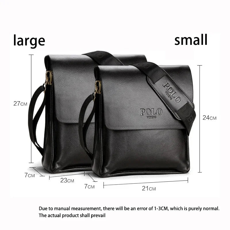 The Leisure Business Single Shoulder Bag Polo Vertical  Man Trend Inclined Shoulder Bag Сумка Мужская На Плечо Crossbody Bag