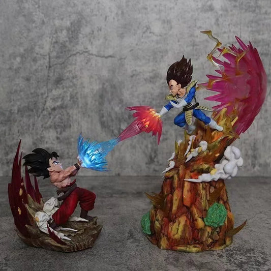Anime Dragon Ball Z Vegeta Vs Son Goku Figurine GK Pvc Action Figures Statue Collection Model Toy Gifts