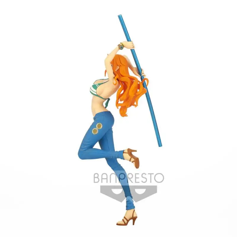 Special Offerin stock BANDAI BANPRESTO LADY FIGHT ONE PIECE Nami action figure peripherals Mol Garage Kit Ornaments CustomizedFi