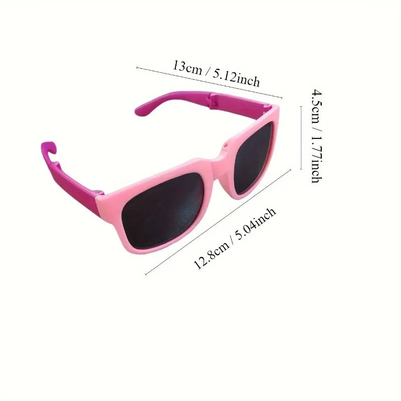Kids' Foldable Glasses Colorful Candy Shades Perfect for Summer