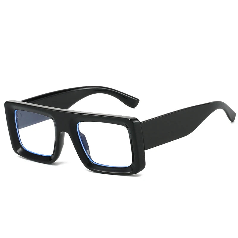 JNPCXI New Square Colorful Women Glasses Frame Fashion Polygon Clear Anti Blue Light Eyewear Men Optical Leopard Frame