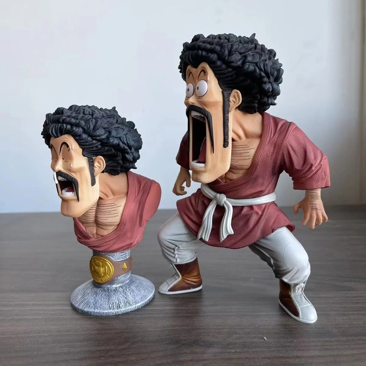 Dragon Ball Z Mister Satan Figure Replace Head Hercule Figurine 18cm Pvc Action Figures Collection Model Toys Gifts