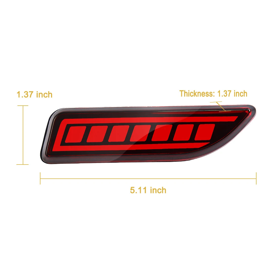 For Toyota Corolla 2011 2012 2013 For Lexus CT200h Car Rear Bumper Reflector Light Sequential Turn Signal Brake Driving Lamp 12V