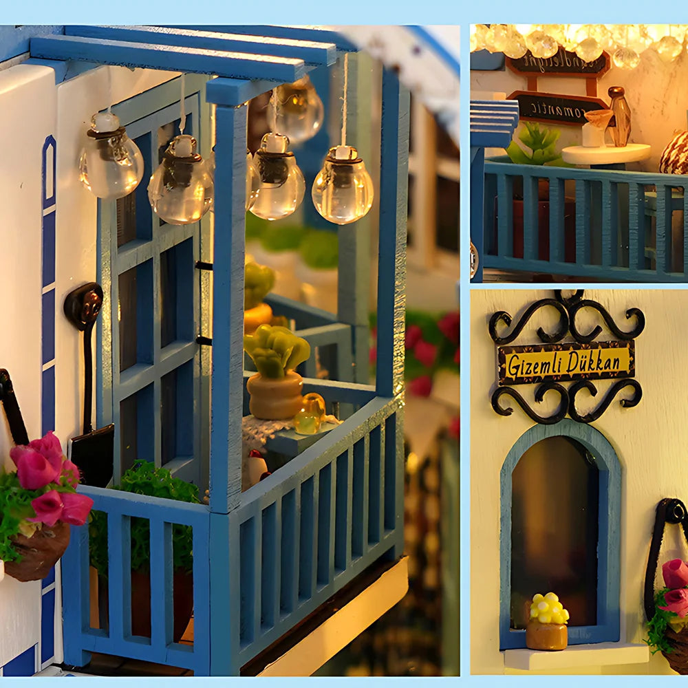 Handmake Interesting 3D Book Nook Kit Creative Wooden Puzzle Home Decoration Miniature Dollhouse Ideal Gift For Adult Kids