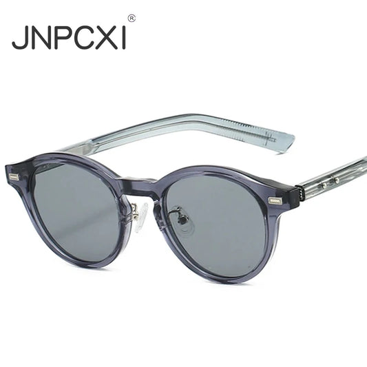 JNPCXI New Vintage TR Round Frame Sun Glasses Fashion High Quality Sunglasses Men Women UV400 Goggles Shades Eyewear