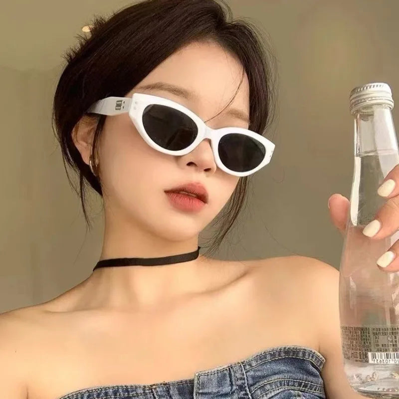 5 PCS Cat Eye European American Style Cool Hot Girl Summer Sunscreen Sunglasses