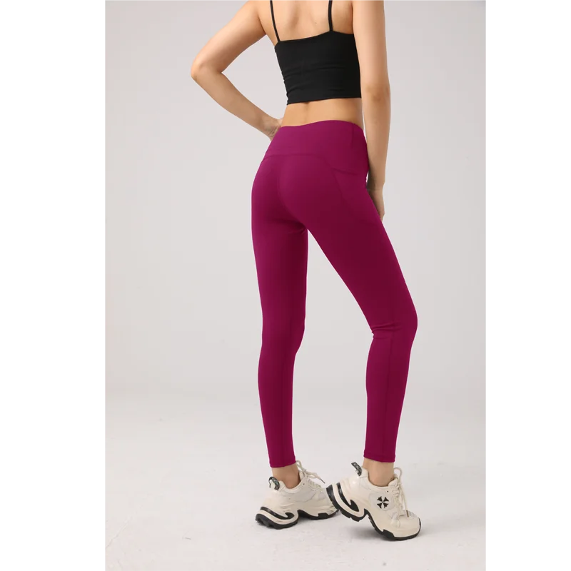 Waist Yoga Pants with Pockets, Leggings for Women Tummy Control Compression Workout Leggings for Women