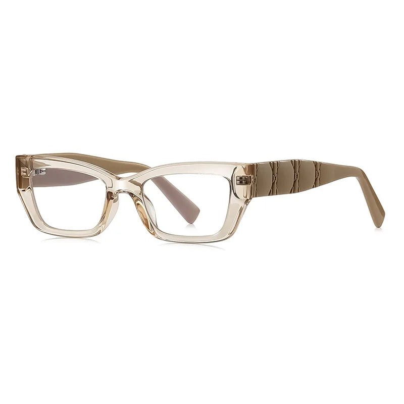 JNPCXI TR90 Butterfly Simple Design Women Anti-Blue Light Reading Eyeglasses Myopia Prescritption Computer Eyewear