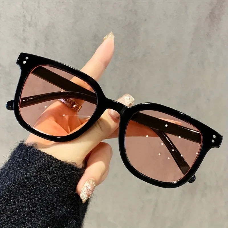 1-piece Set of Orange Fashionable Women's Glasses Suitable for Travel, Fashion Shows, and Daily Wear