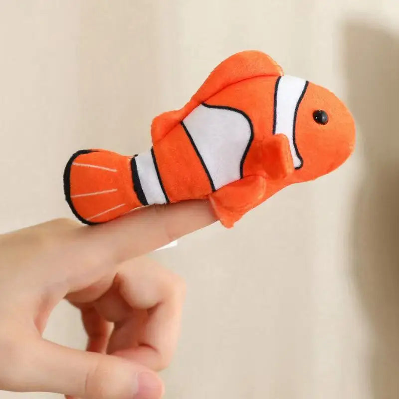 9cm Latest Marine Animal Finger Cover Filled Plush Toy Handmade Doll Cartoon Anime Cute Children's Birthday Gift Fun Doll