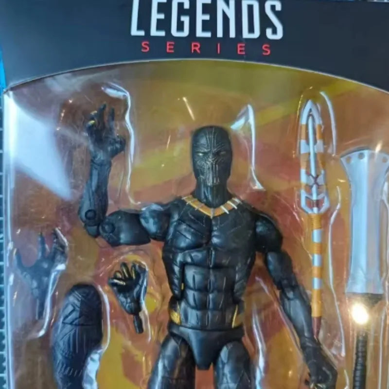 Original Hasbro Marvel Legends Series BLACK PANTHER ERIK KILLMONGER Anime Figure Toys Collection Ornaments