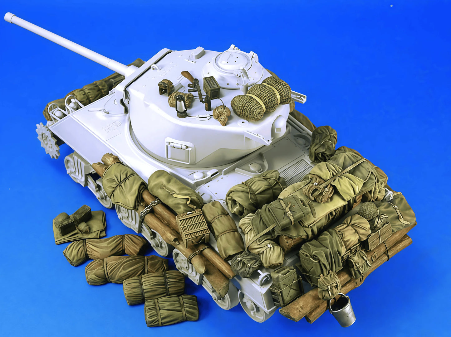 1:35 Cast Resin Model, Scene Model Making Sherman Stowages Set Gk, Uncolored Model