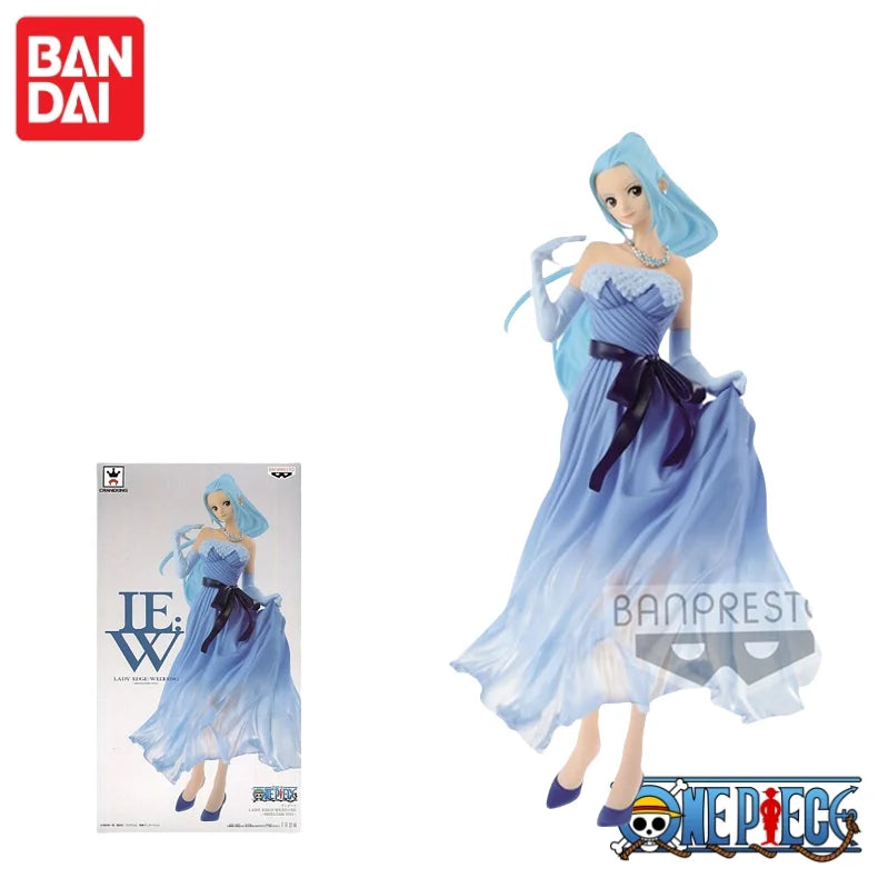 Special OfferIn Stock Bandai Original One Piece Boa Hancock Perona Weiwei Nami Wedding Dress Mol Doll Action Collection StatueFi