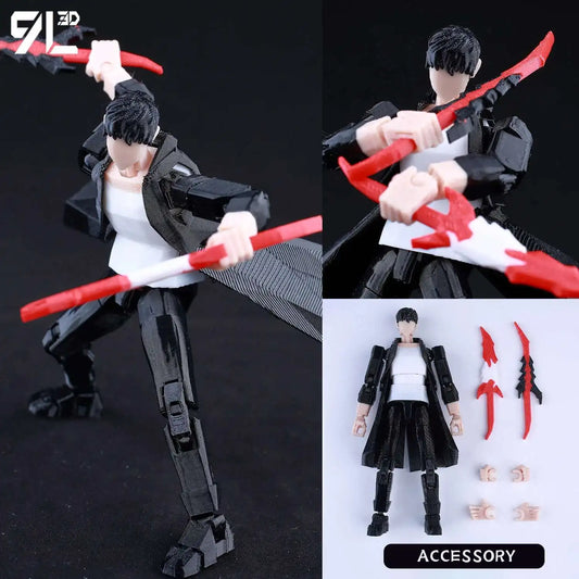 9L 3D Printed Anime Jujutsu Kaisen Sukuna Dummy 13 Shapeshift Action Figures 02