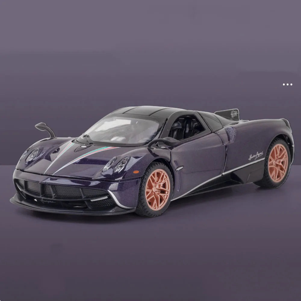 1/32 Pagani Zonda R Diecast Models Huayra Dinastia Alloy Toys Miniature Car Sound Light Pull Back Doors Openned Cars Child Gifts