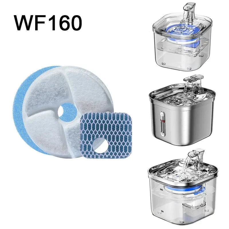 12pcs/set Replacement Filters Cat Dog Fountain Pet Water Drink Clean Accessories