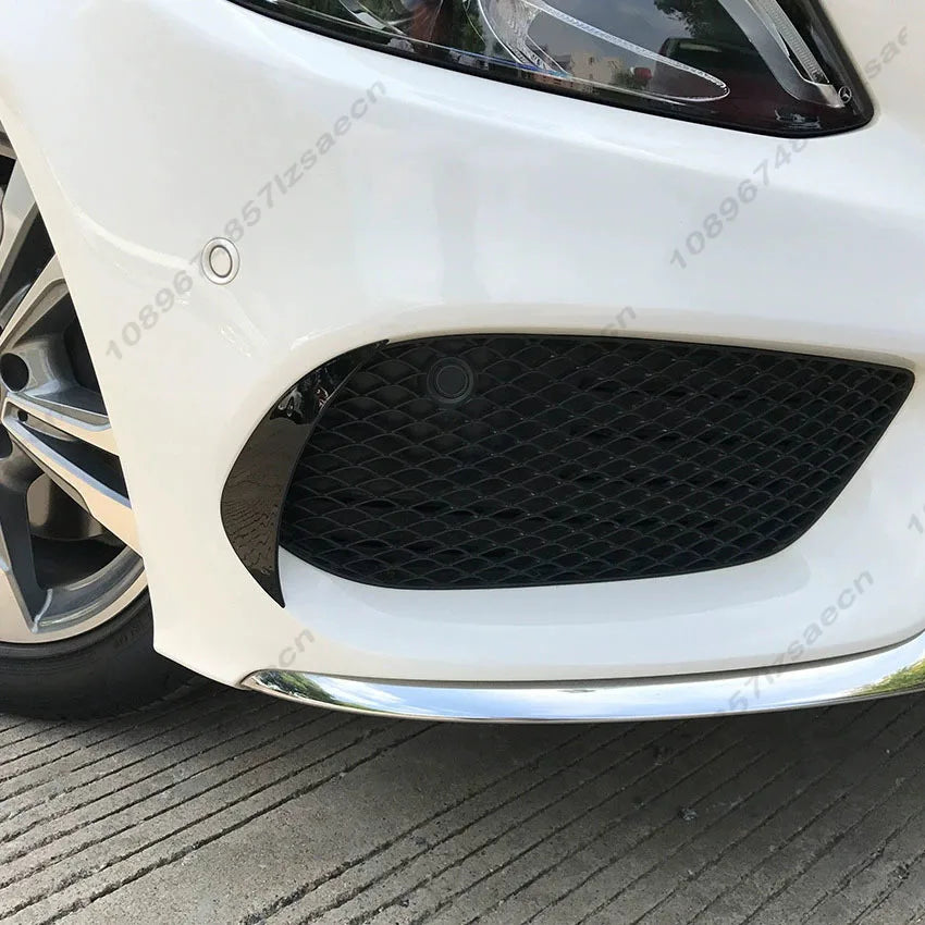 For Mercedes-Benz C-Class W205 C200 C260 C43 AMG 2015-2018 Car Front Bumper Front Bumper Fog Light Frame Side Spoiler Body Kit