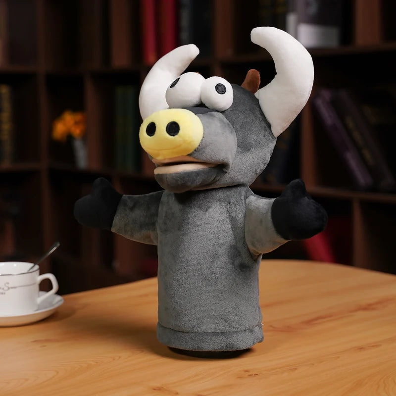Cute Animal Plush Hand Puppets Soft Toys Chickens Unicorn Cattle Penguin Story Pretend Playing Doll Plush Toys Gift for Children