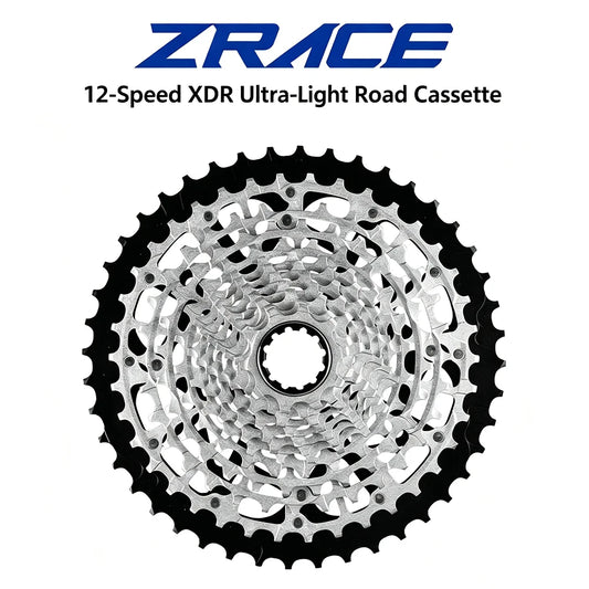ZRACE XDR 12-Speed Road/Gravel Cassette 10-28T / 10-33T / 10-36T / 10-44T, CNC Fully Hollow and Super Light