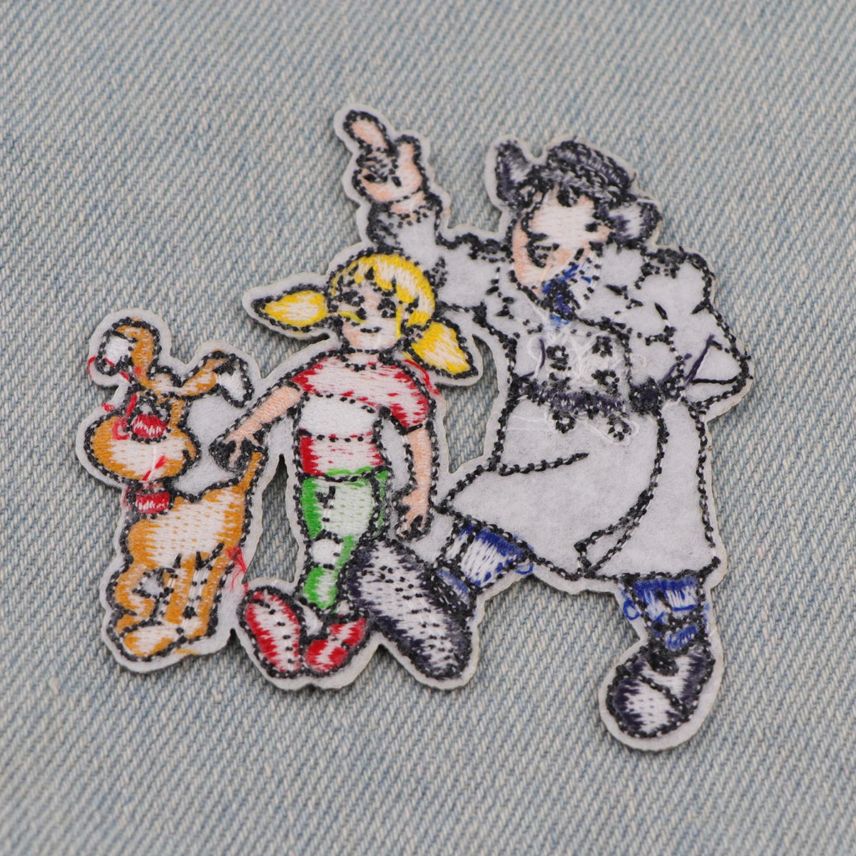 90s Cartoon Embroidery Patch Police Officer Iron On Patches For Clothing Thermoadhesive Patches On Clothes DIY Sew Badges