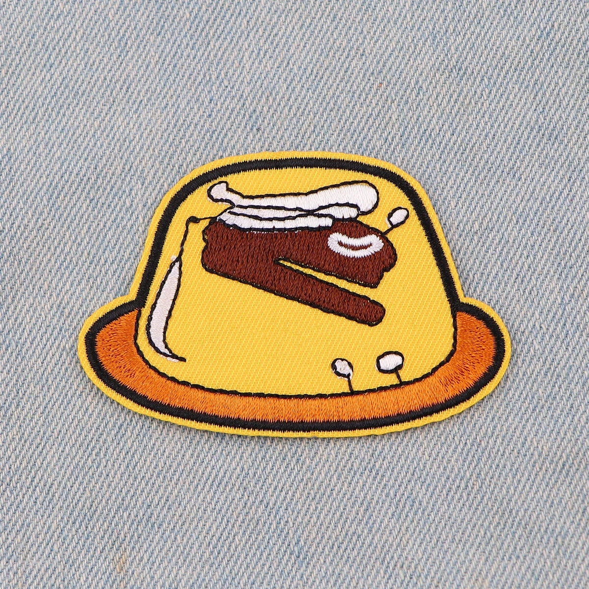 Office TV Embroidery Patch Iron On Patches for Clothing Thermoadhesive Patches Cartoon Food Patches On Clothes Badge DIY Sew