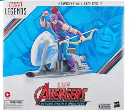 Original Hasbro Marvel Legends Series Avengers BEYOND EARTH'S MIGHTIEST Hawkeye with Sky-Cycle Anime Figure Collection Model Toy