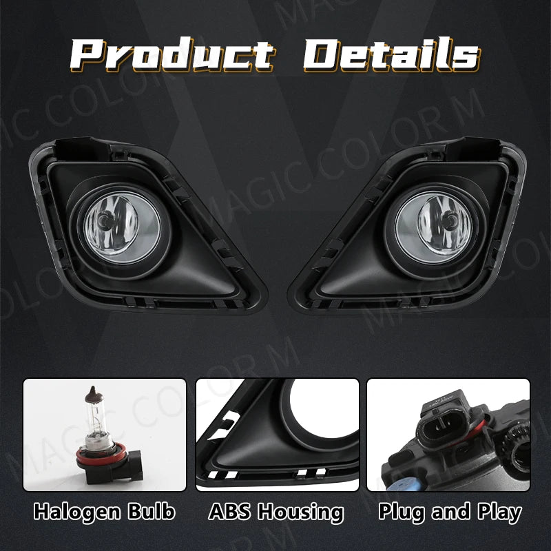 For Toyota Ractis 2010 2011 2012 2013 2014 Led Fog Lamp Angel Eyes DRL Daytime Running Light Yellow White Blue Red Waterproof