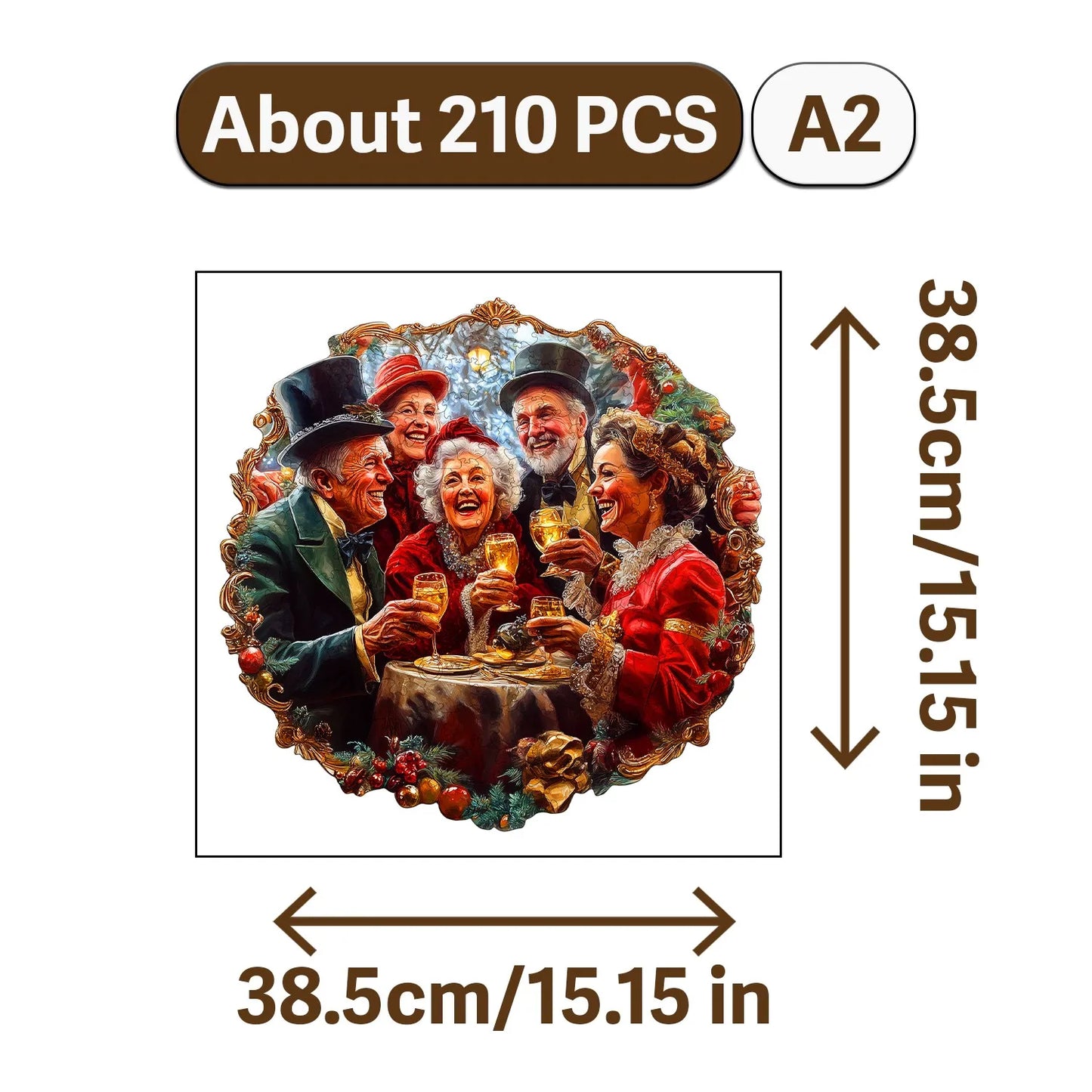 Nowadays Retro Art Style Wooden Jigsaw Puzzle Wood Home Decor Painting Christmas and Halloween Gift Toy for Teen and Kid