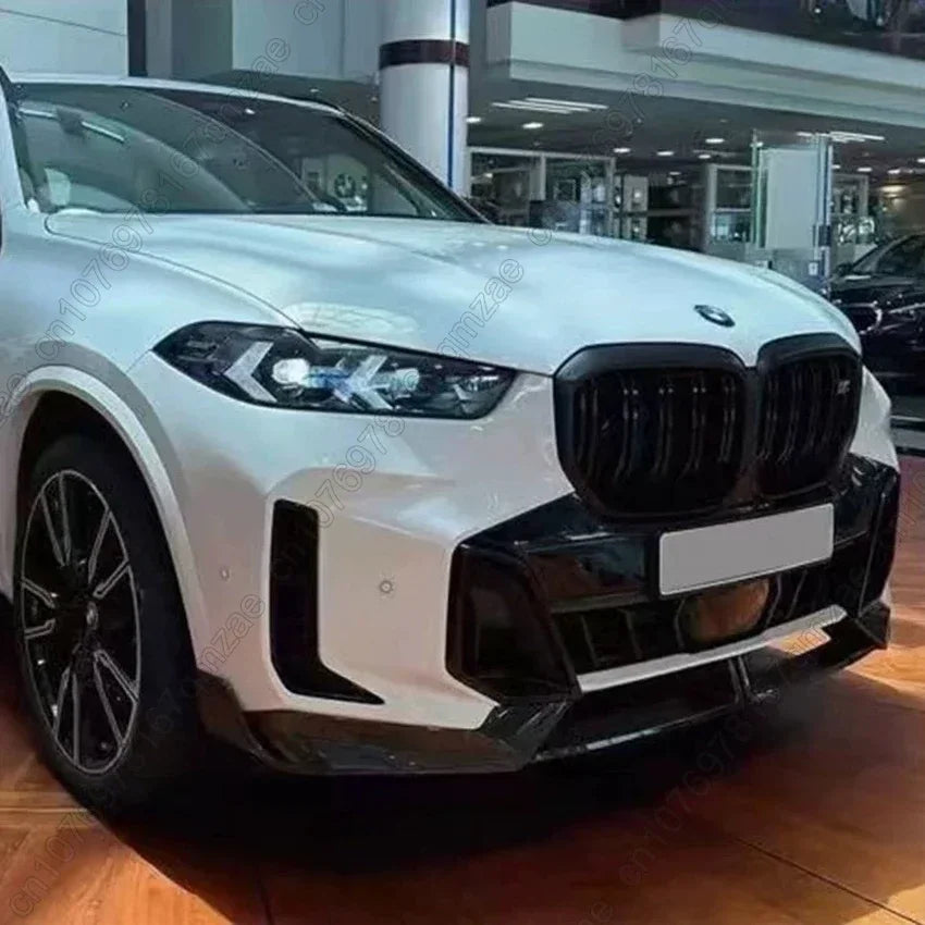 For BMW X5 G05 LCI M Sport 2023-2025 Car Front Bumper Splitter Lip Diffuser Body Kit Spoiler Guard Body Kit Cover Gloss Black