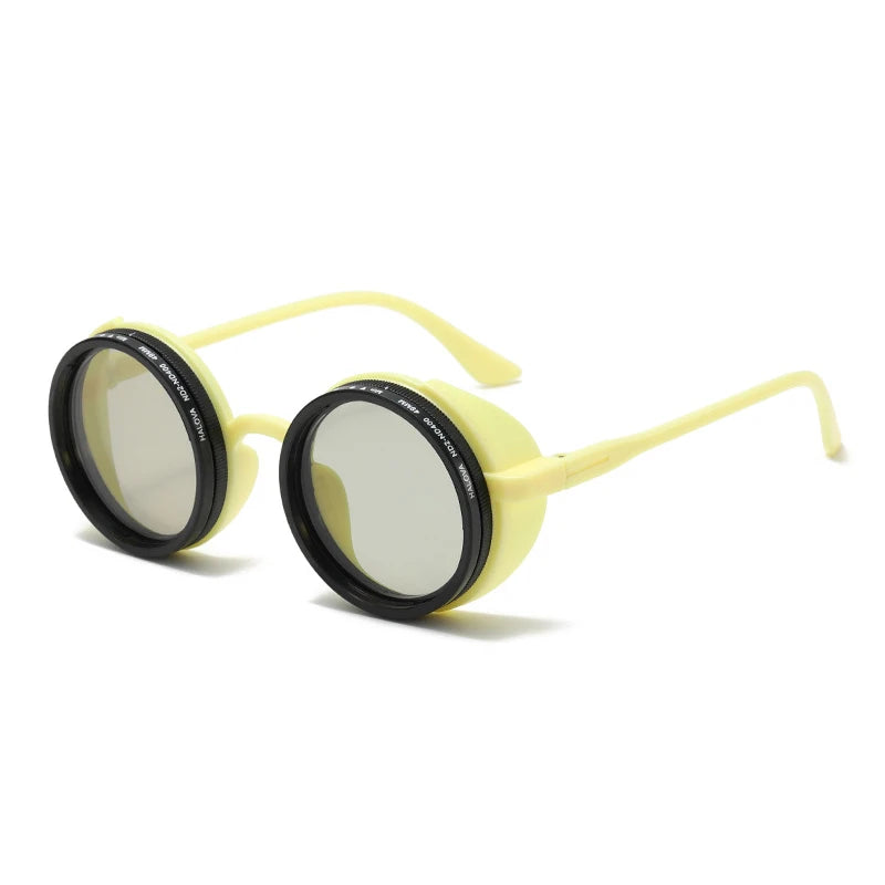 JNPCXI New ND9-level Adjustable Dimming Men Polarized Sunglasses Shades UV400 Retro Round Punk Women Outdoor Sports Sun Glasses