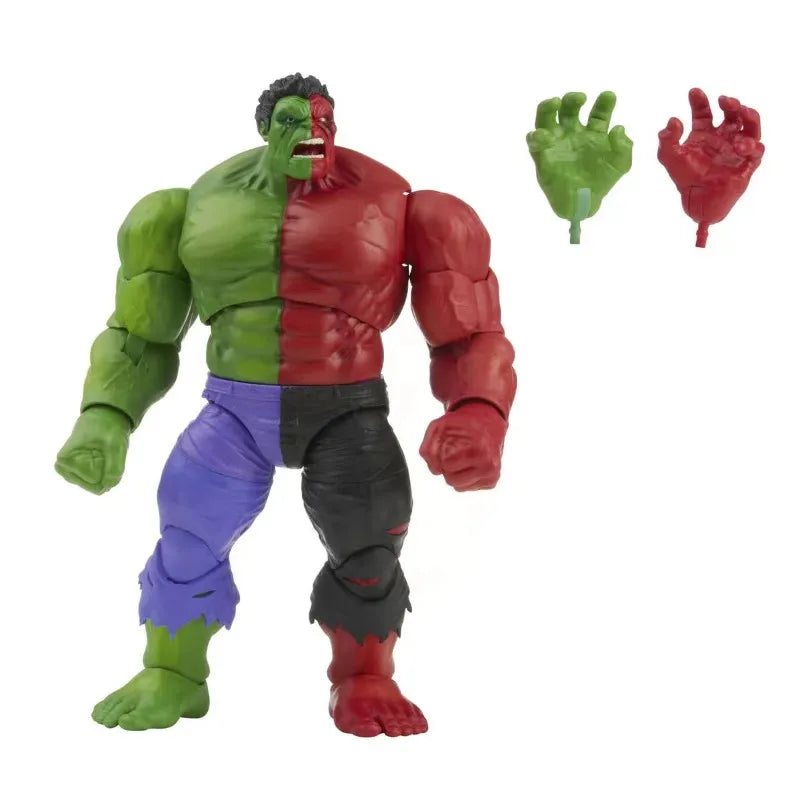 Original Hasbro Marvel Legends Series Compound Red Green Hulk Action Figure Toys Model Ornaments