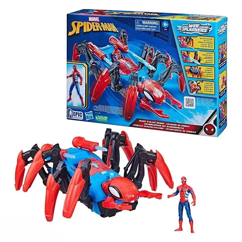 Original Hasbro Marvel Legends Series Spider Man Water-Spraying Crawler Action Figure Toys Model Collection