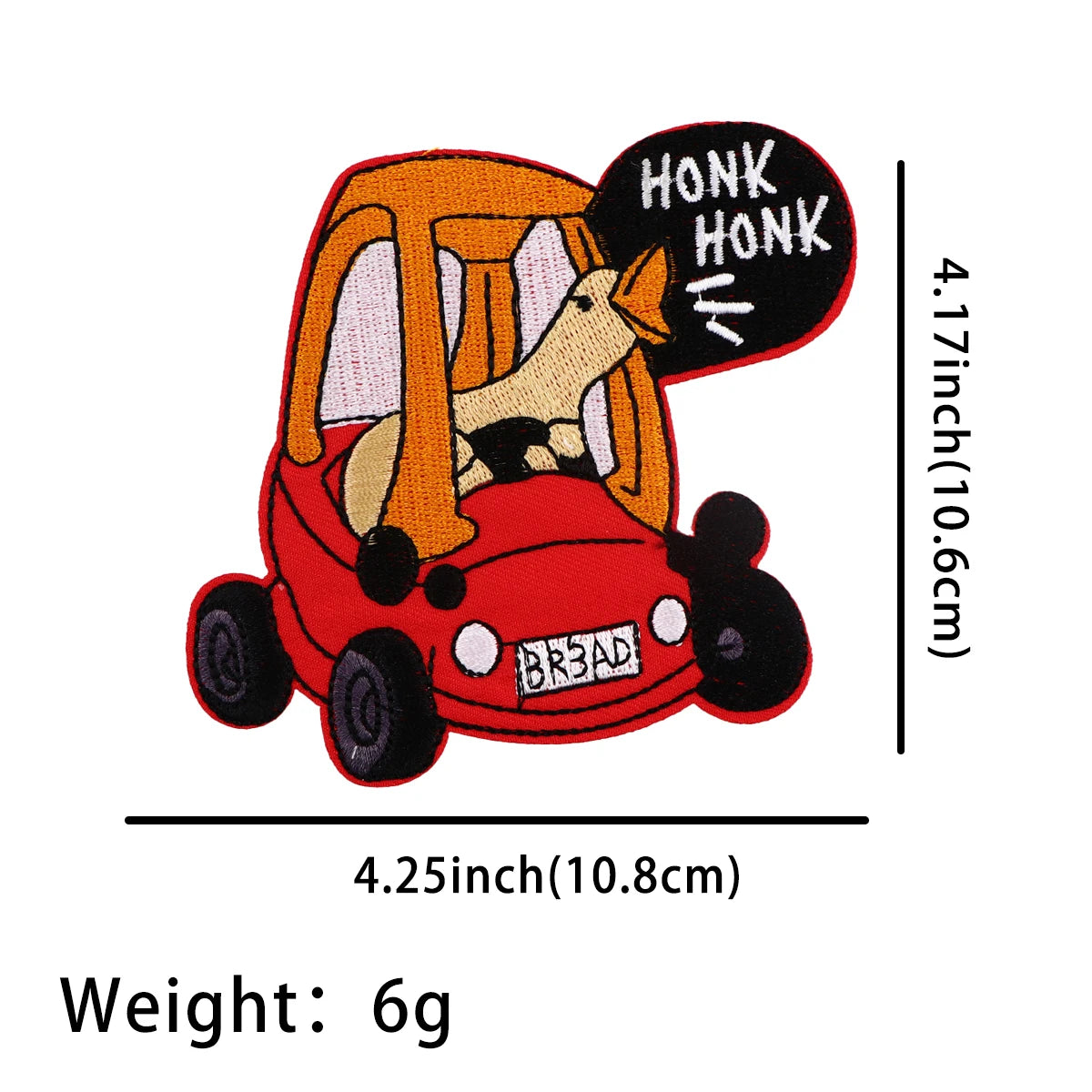 Funny Goose Patch Cartoon Embroidered Patches For Clothing DIY Iron on Patches For Clothes Letters Patch Stickers
