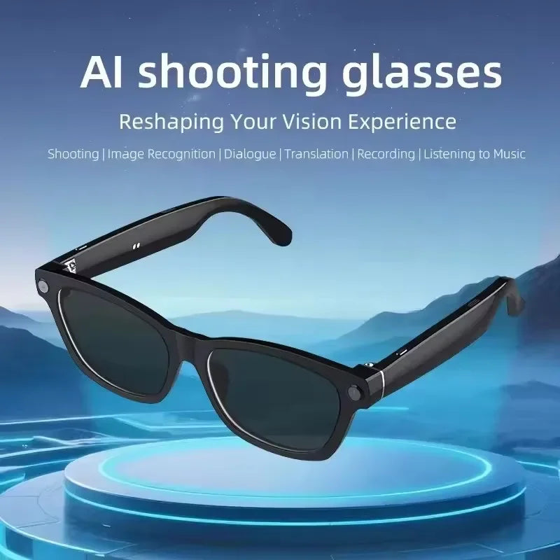 Lenovo 2026 New Smart AI Glasses 800W Shooting Camera Photo Video Voice Call Translation Waterproof Bluetooth Motorcycle Glasses