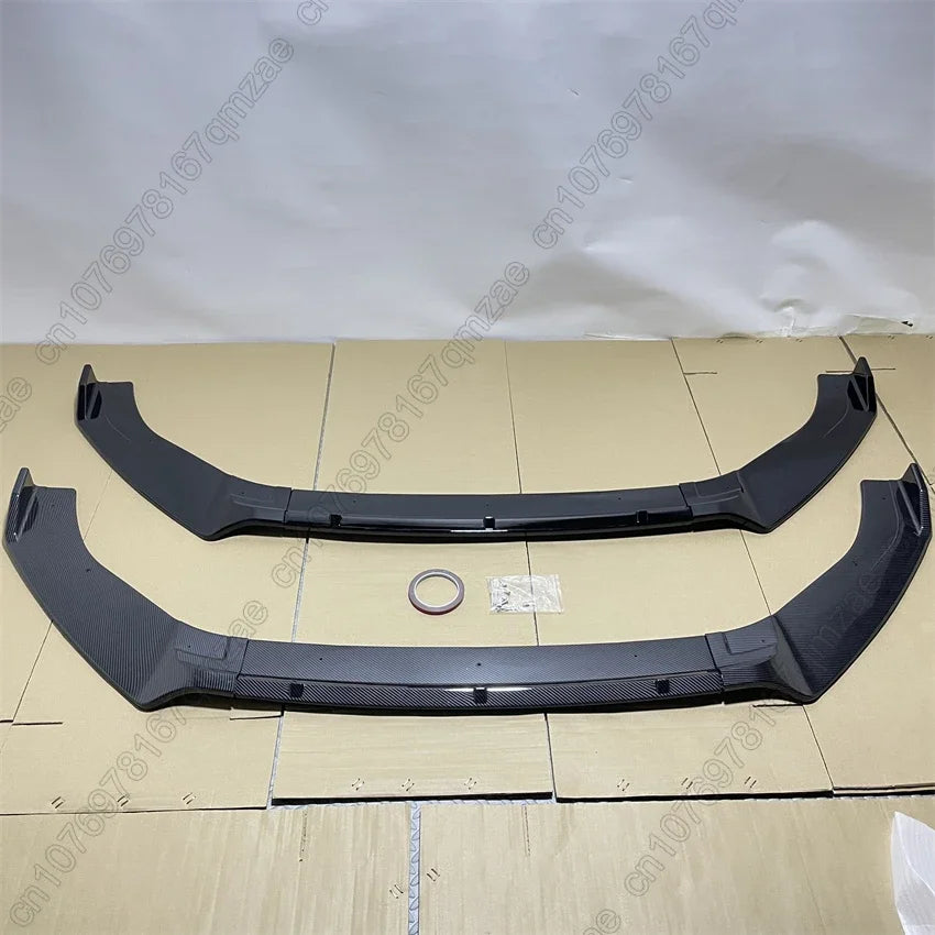 For VW Golf 7 7.5 MK7 MK7.5 GTI GTD R R-Line 2012-2020 Car Front Bumper Splitter Lip Spoiler Body Kit For Volkswagen Gloss Black