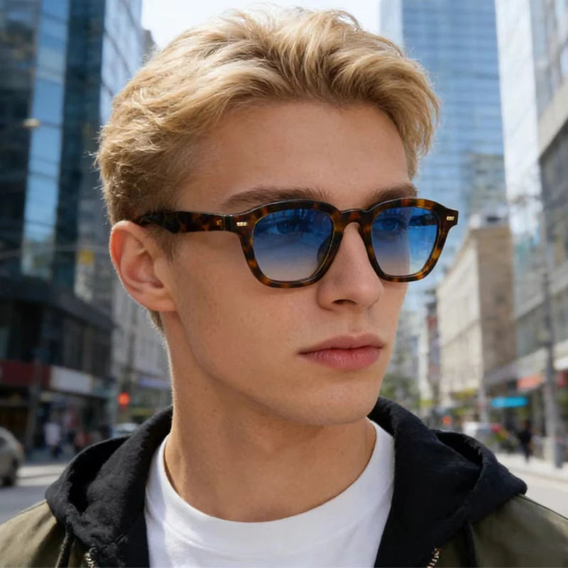 JNPCXI New Retro Square Women Sunglasses Fashion Quality Blue Candy Color Trending Men Sun Glasses Shades UV400