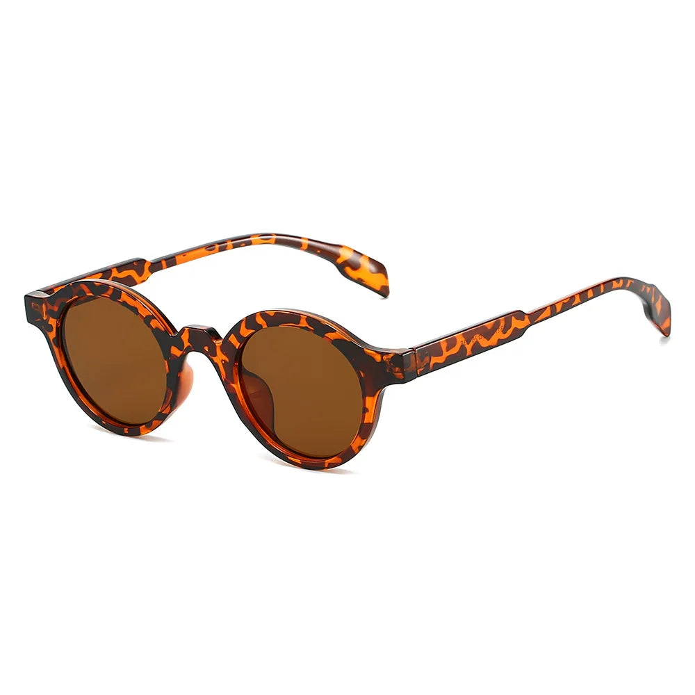 JNPCXI Retro Small Round Women Sunglasses Fashion Gradient Shades UV400 Punk Men Yellow Green Sun Glasses