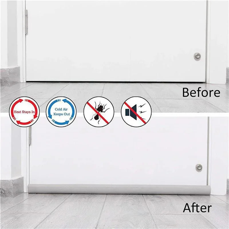 Door Bottom Draft Stopper Weather Stripping Door Sweep Under Door Draft Blocker Insulator Weatherstrip House Acoustic Foam